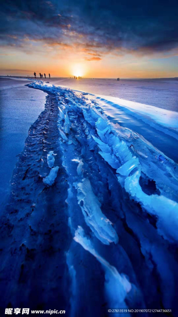 海上夕阳图片
