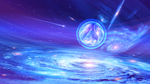 蓝色宇宙星云背景