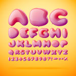 气球字母数字