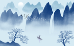 唯美背景装饰画海报