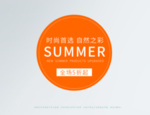 夏季促销标签