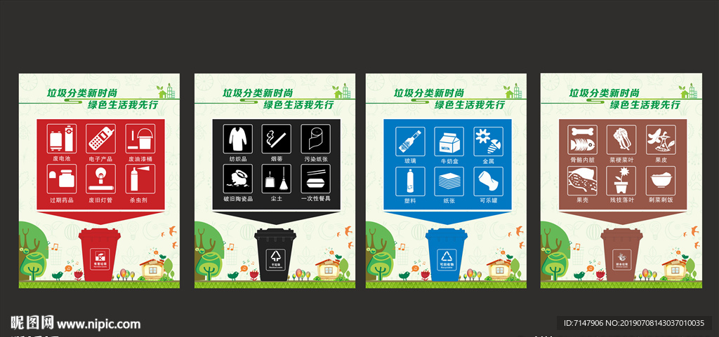 垃圾分类指示招贴