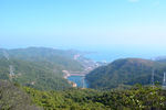 蓝天白云小梅山高山