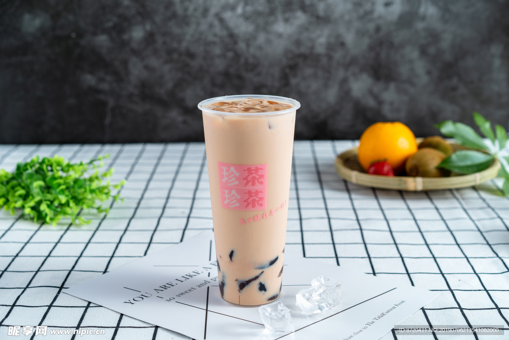 冰冻饮料珍珠奶茶烧仙草奶茶凉粉