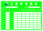 瓦斯检查牌板