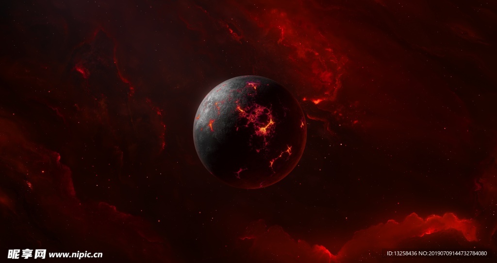 红色宇宙星球