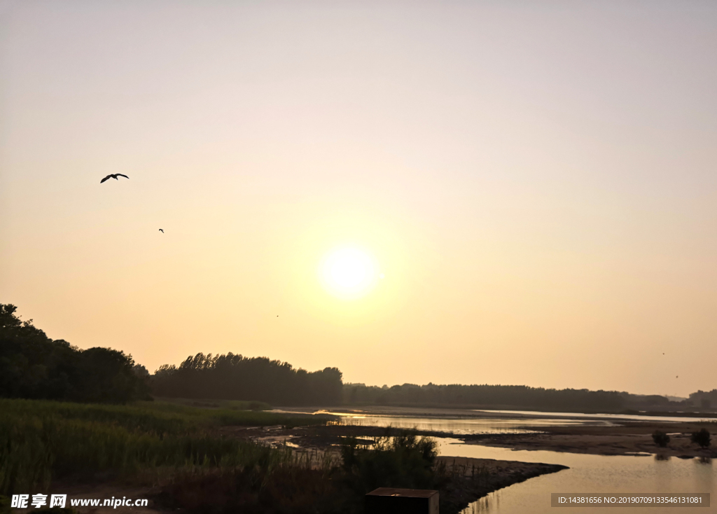 海边夕阳