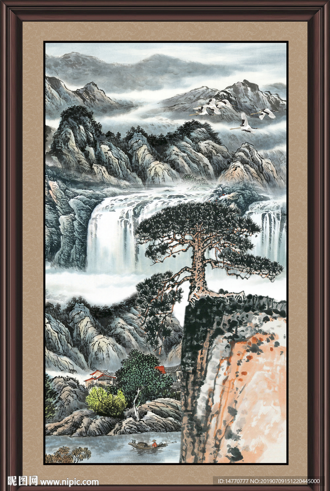 玄关山水画