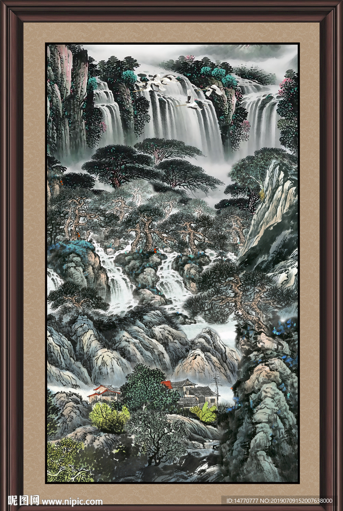 玄关山水画