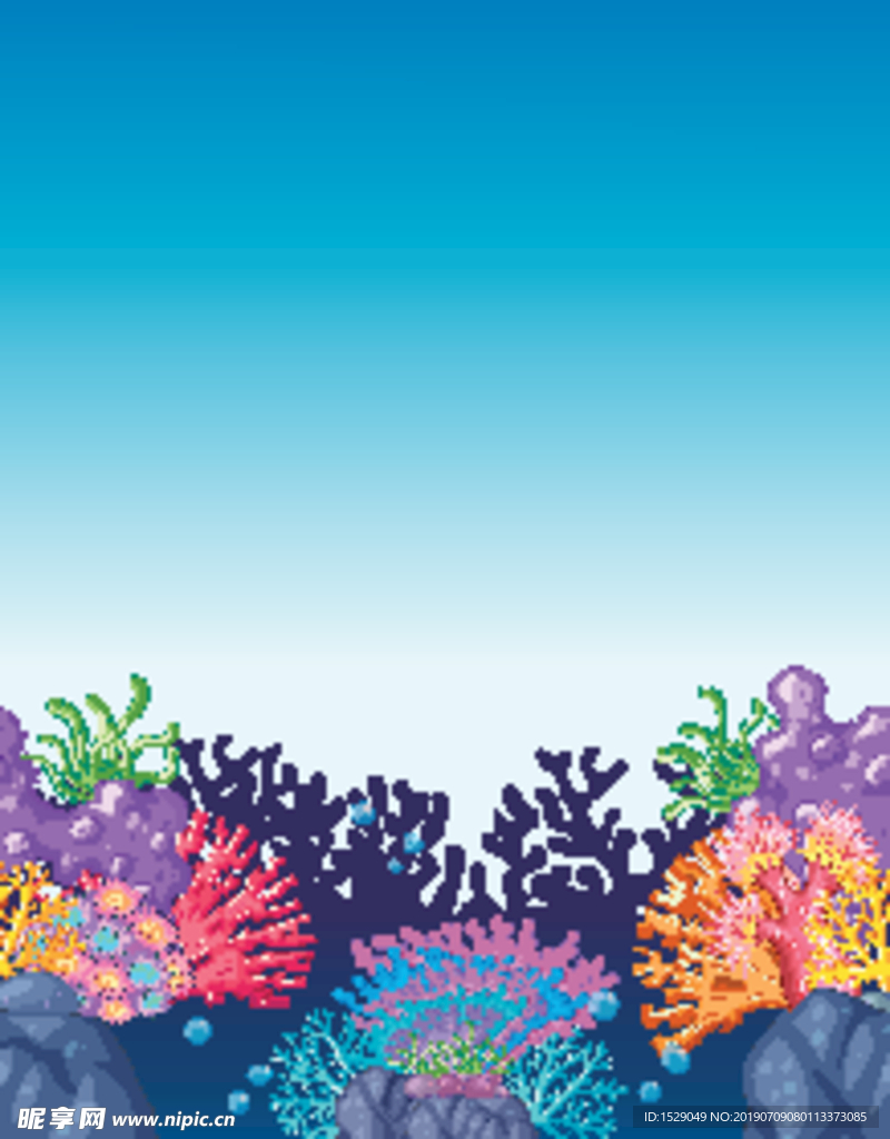 卡通海洋生物
