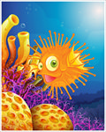 卡通海洋生物