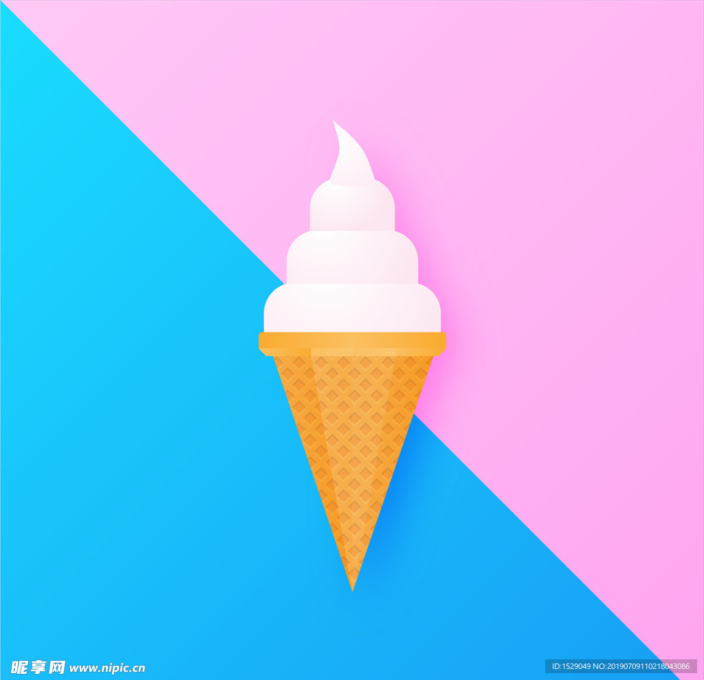 淡彩冰淇淋