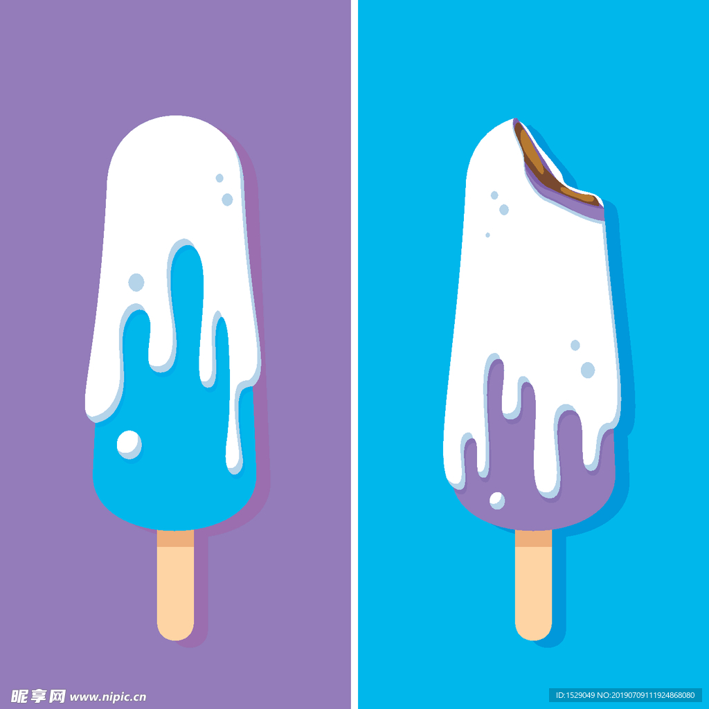 淡彩冰淇淋