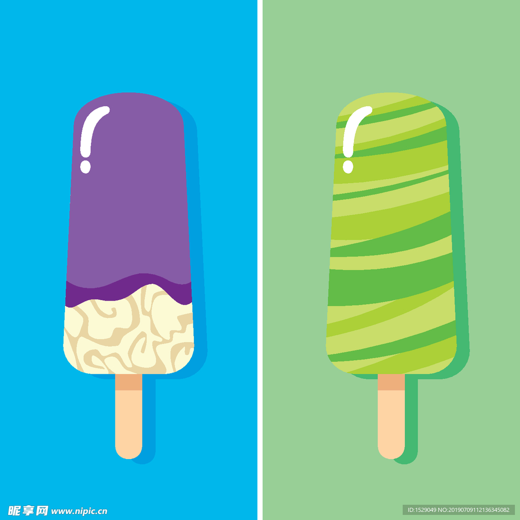 淡彩冰淇淋