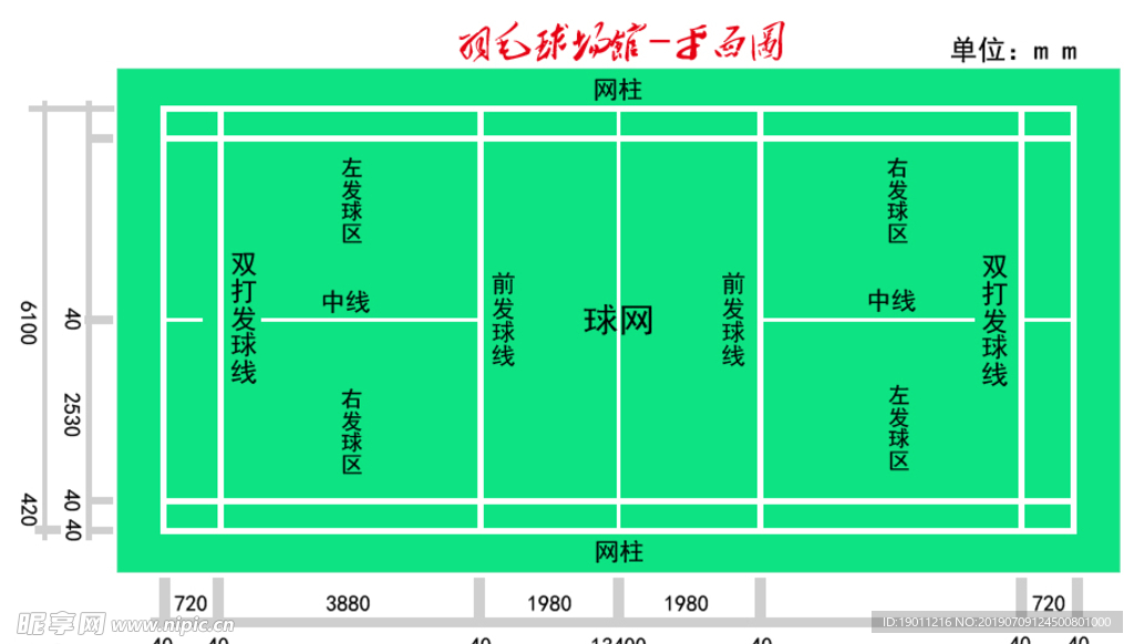 羽毛球场地