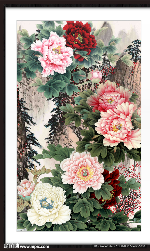国画牡丹