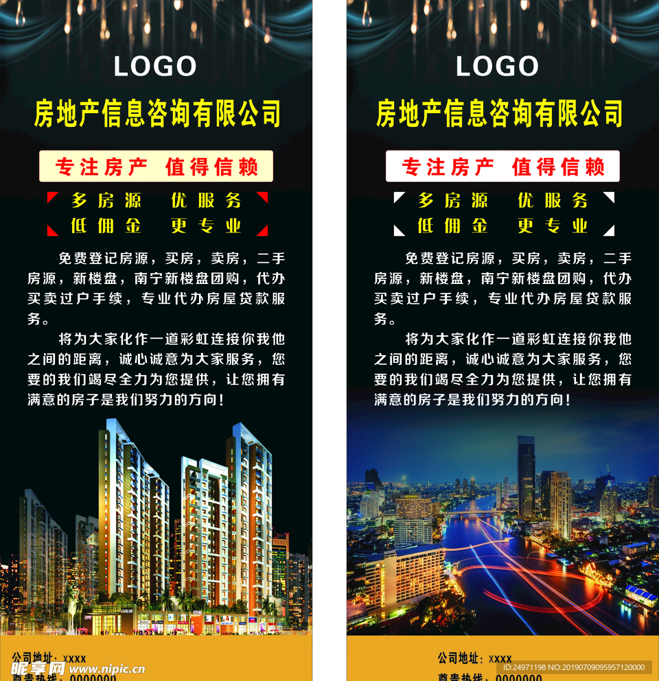 房地产展架