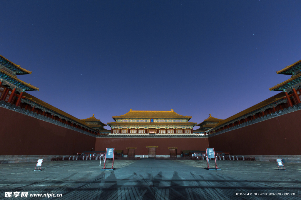 故宫午门星空夜景