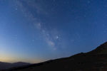 北京门头沟灵山夜晚星空