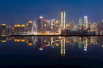 重庆天际线的美丽夜景