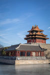 北京冬日故宫角楼