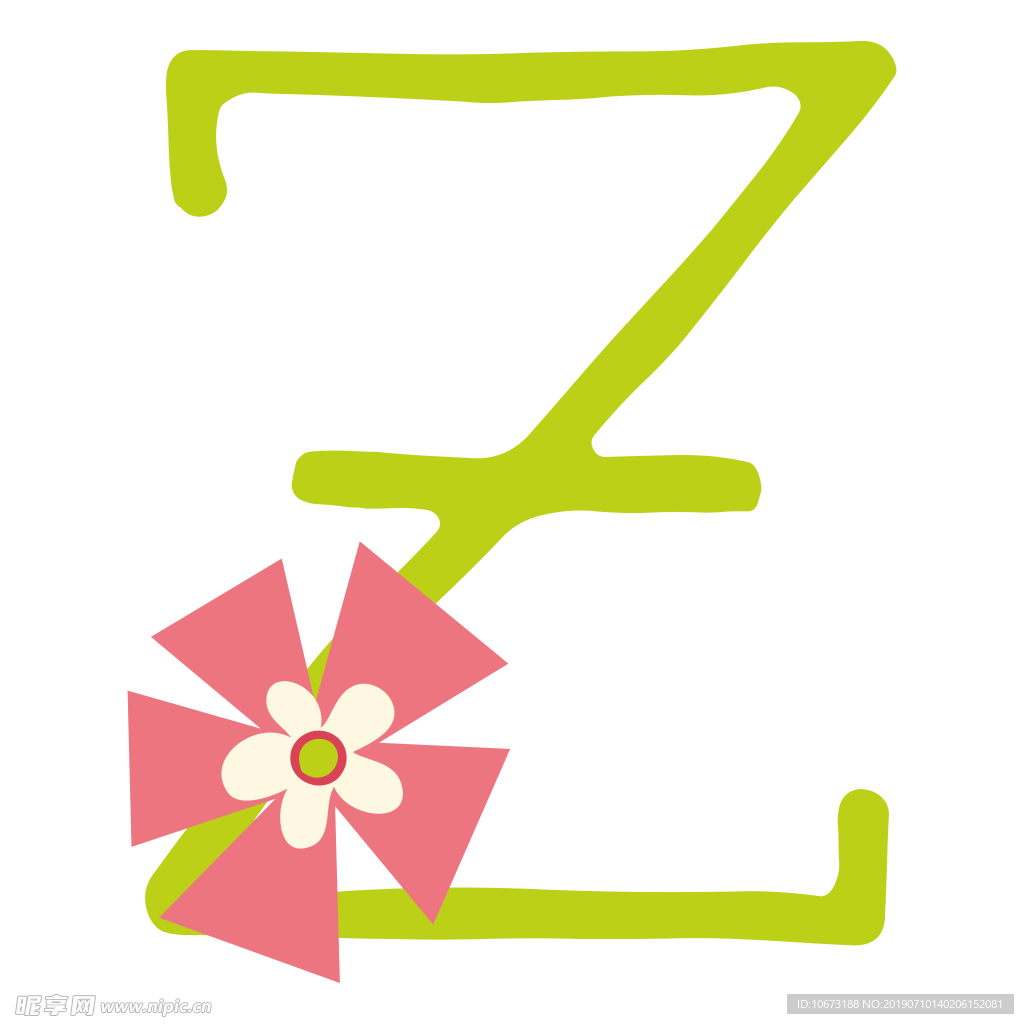 卡通字母