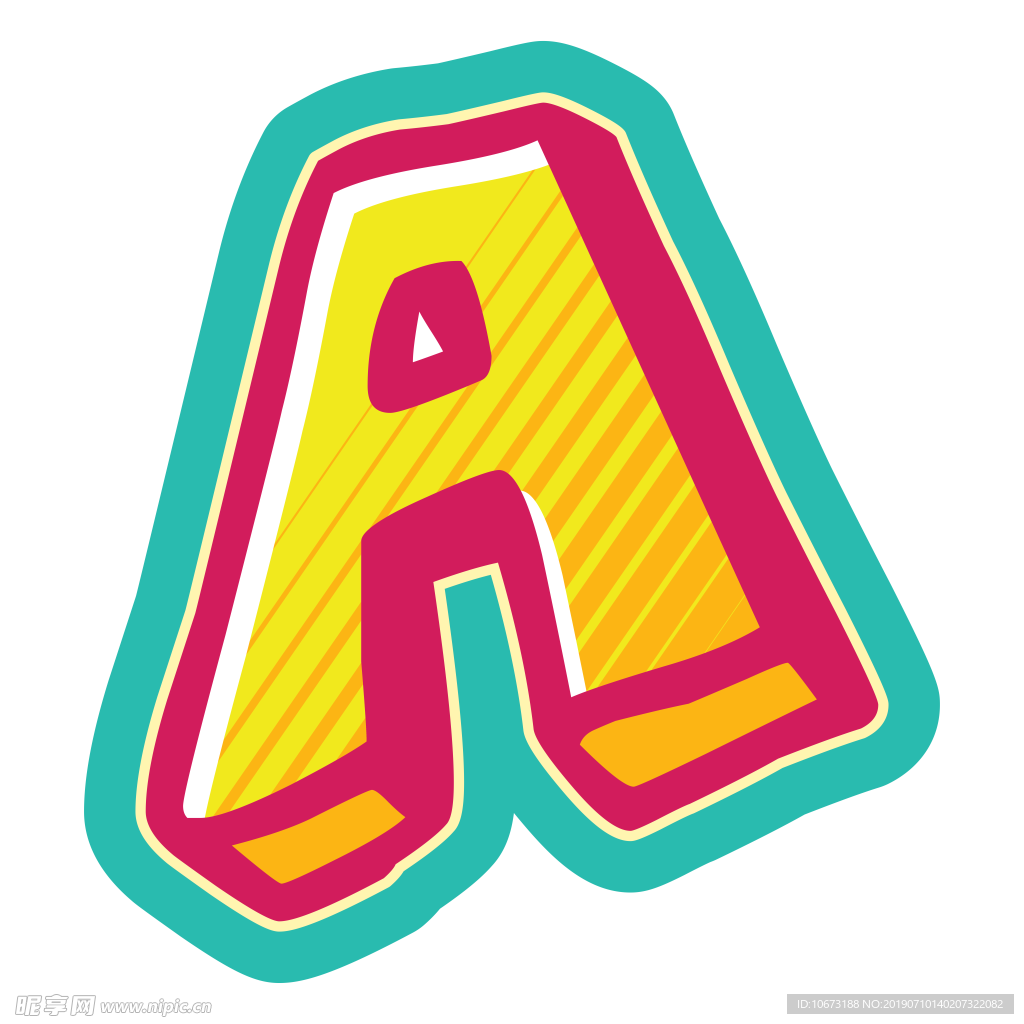 卡通字母