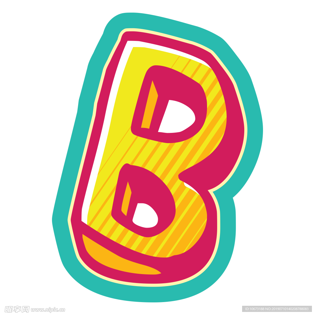 卡通字母