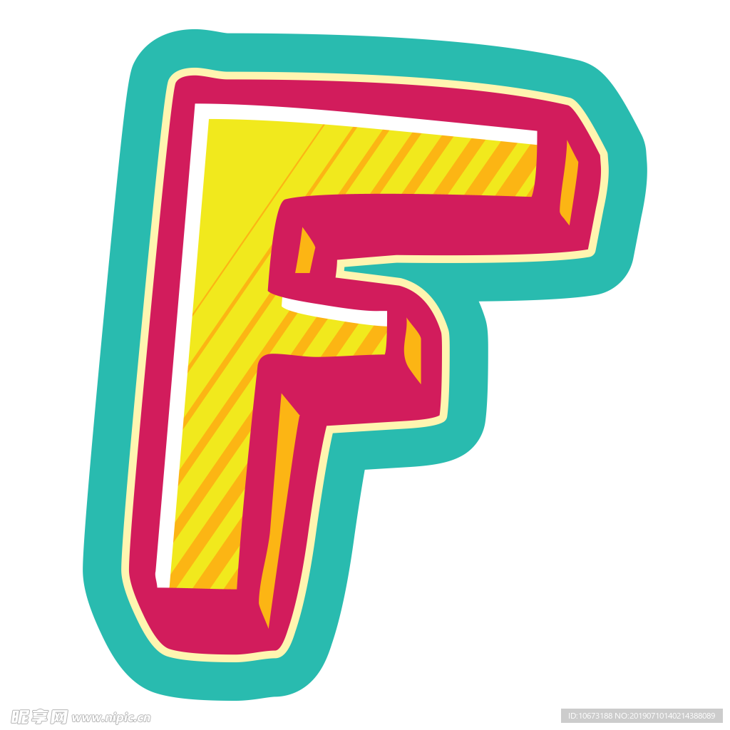 卡通字母
