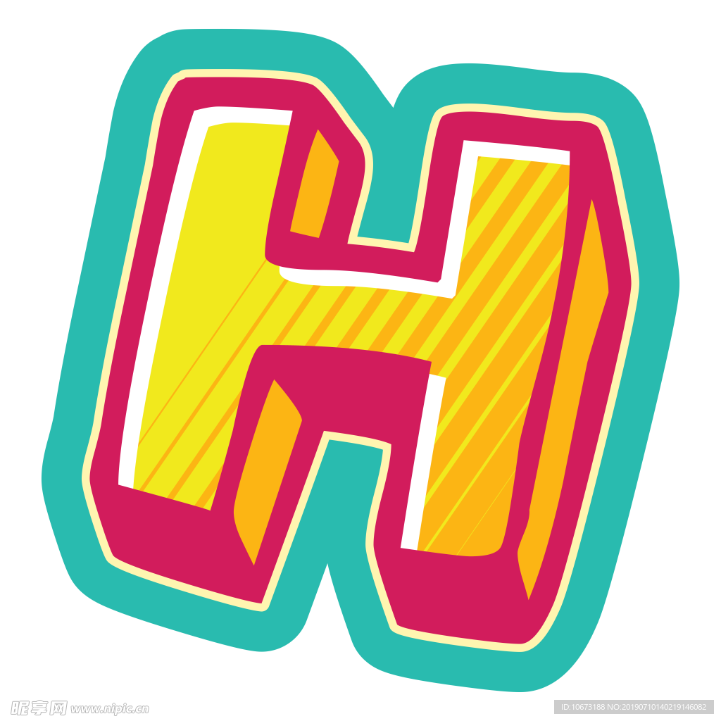卡通字母