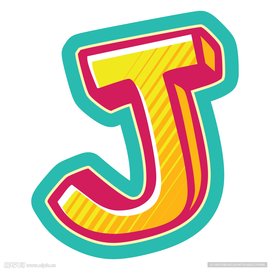 卡通字母