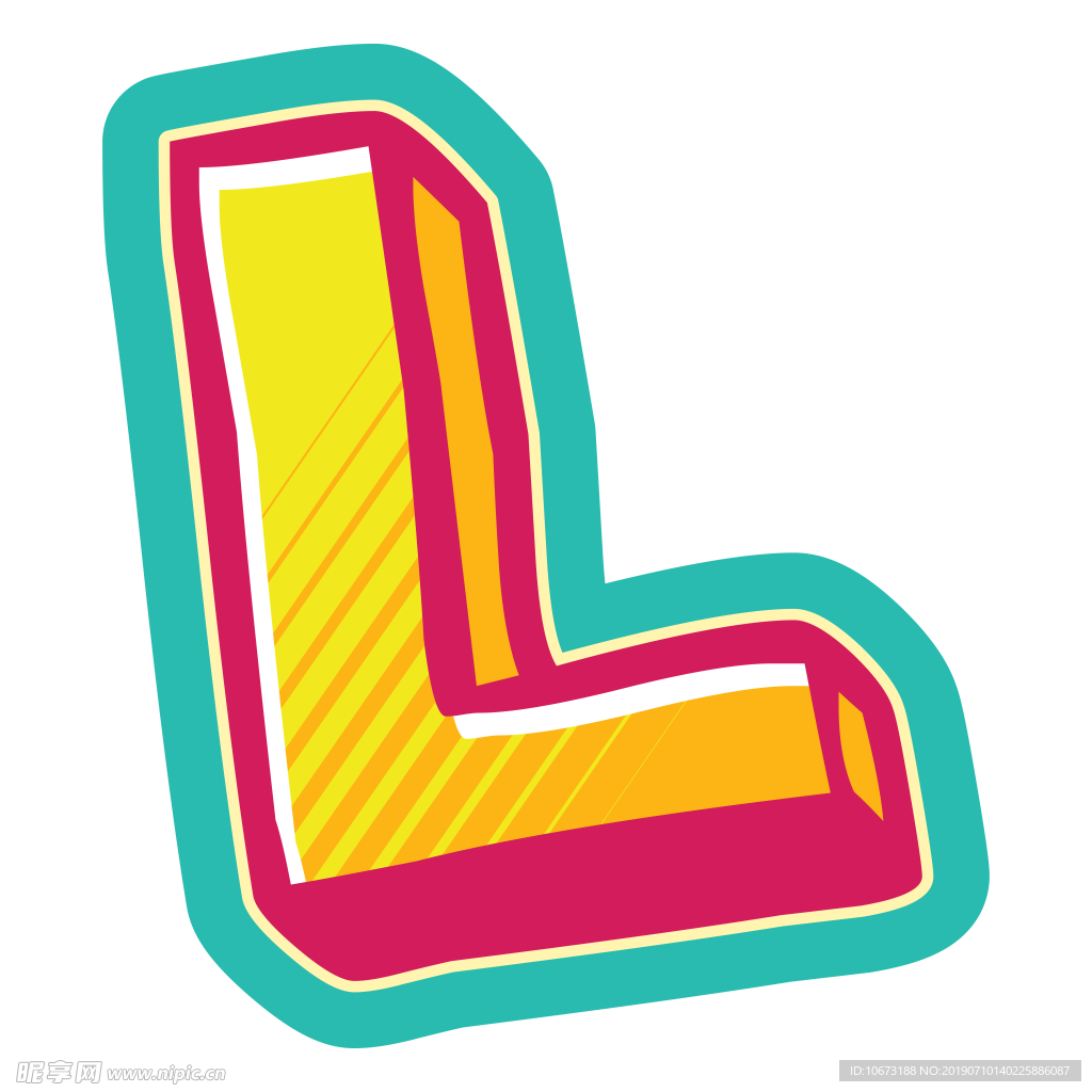 卡通字母