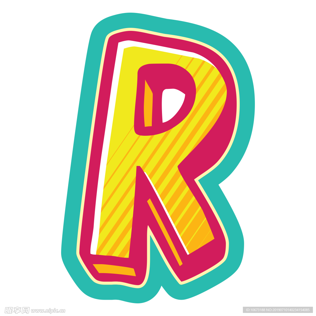 卡通字母