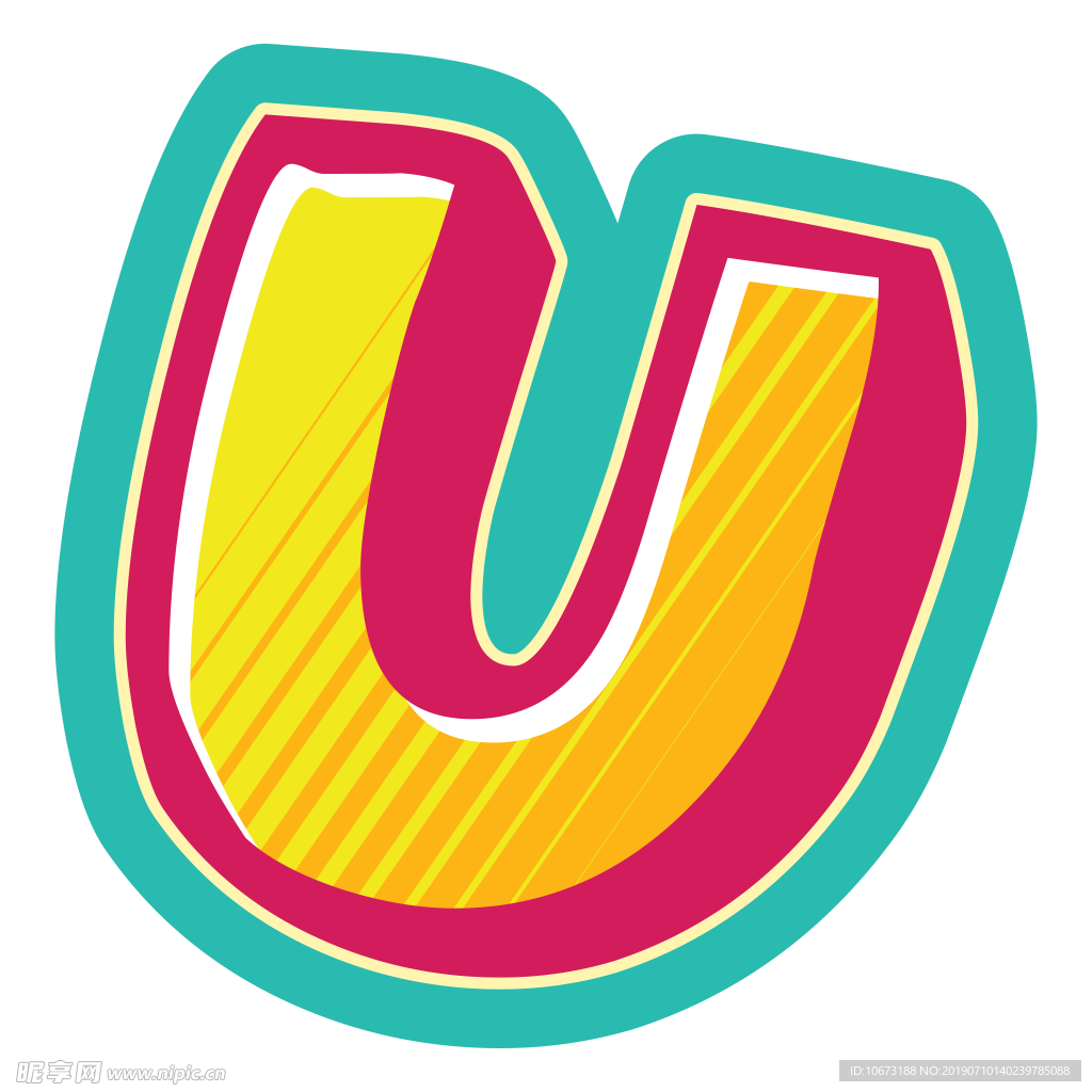卡通字母