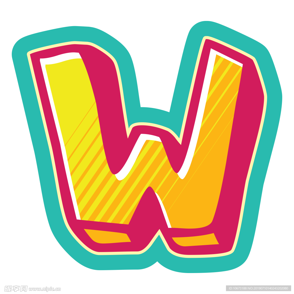 卡通字母