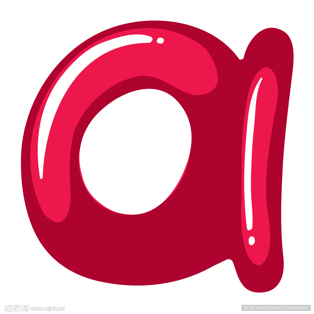 卡通字母