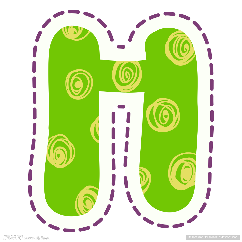 卡通字母