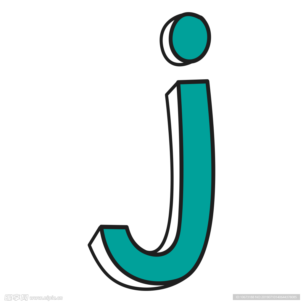 卡通字母