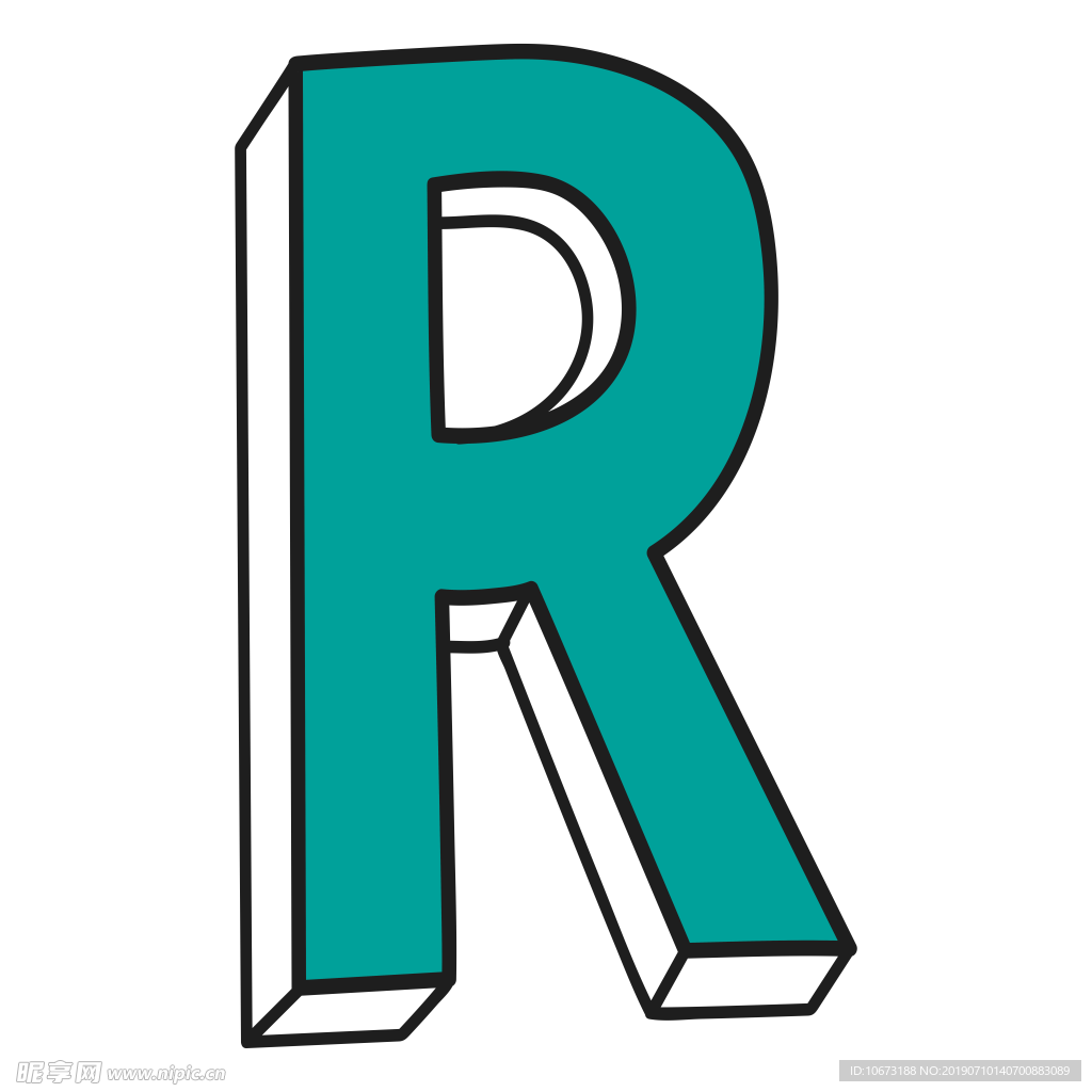 卡通字母