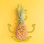 创意菠萝插画