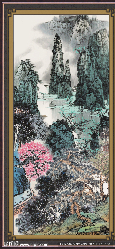 巨幅山水画