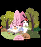 学习 氛围 树林 陪伴 书本