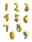 立体数字 123456789
