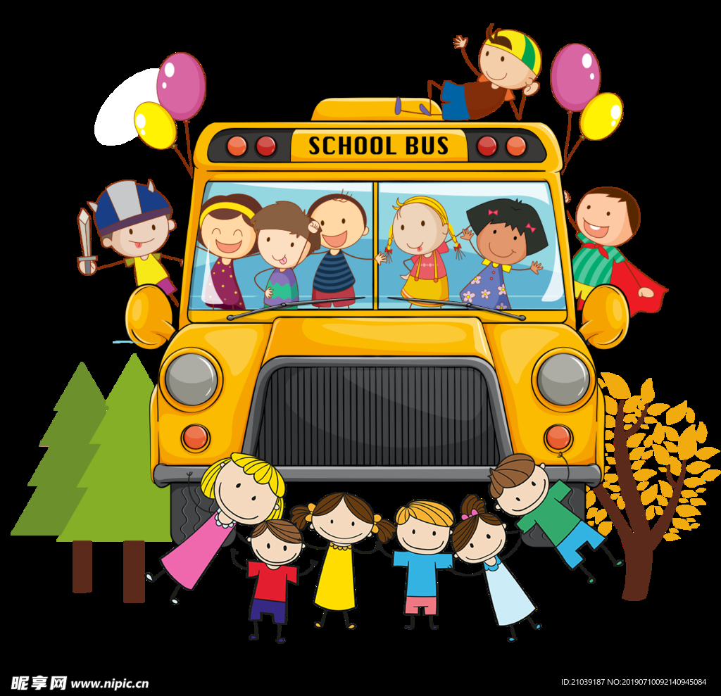校车 儿童 卡通 bus