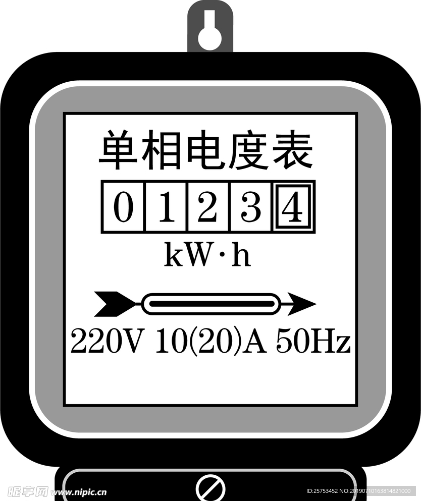 单相电度表
