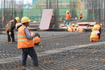 建筑 工人 施工 建设 钢筋