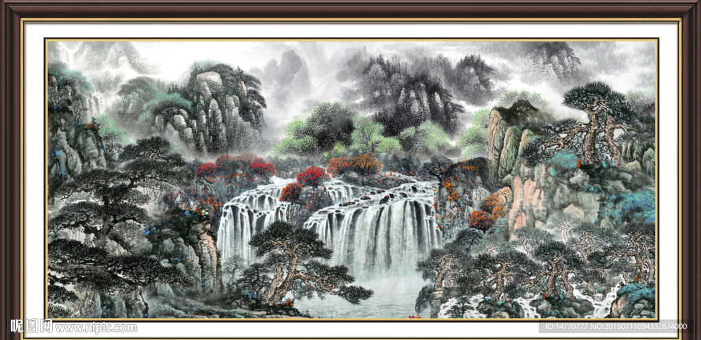 巨幅山水画