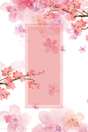 水彩花