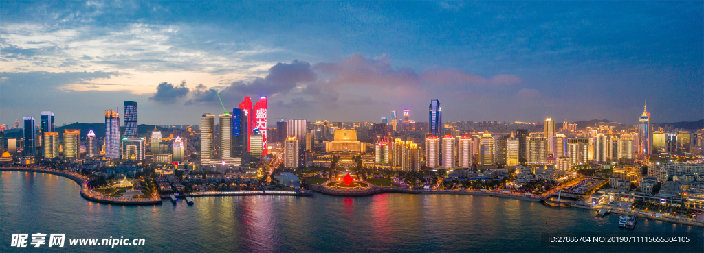 青岛城市夜景