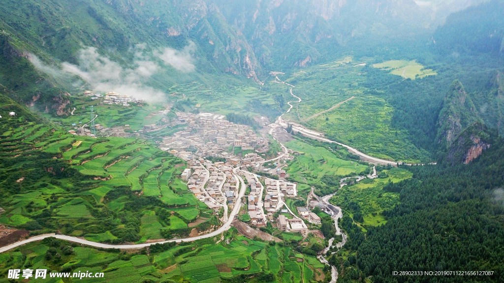 乡村山水风景